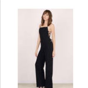 Black Tobi jumpsuit, size large, new with tags